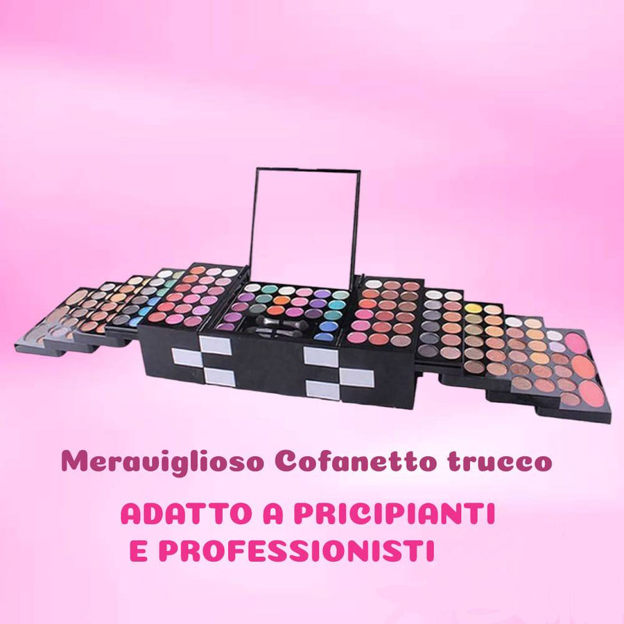 Miss Rose Ombretto Kit Make-up Trousse 142 Colori Box Professional NewBeautyCharm