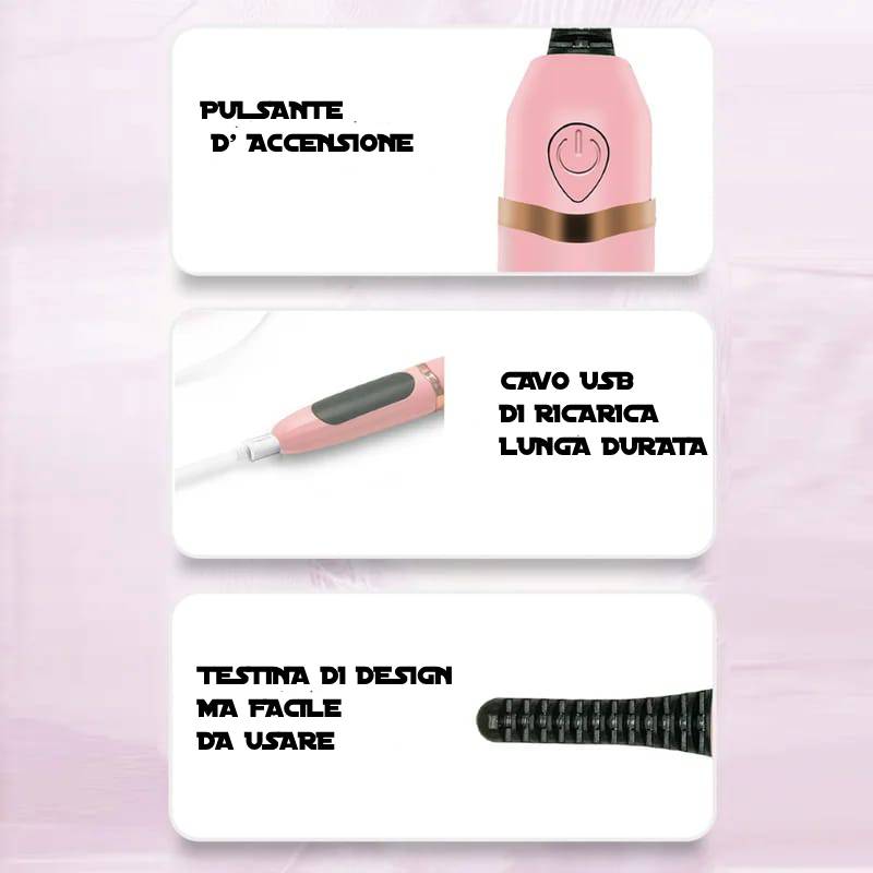 Piegaciglia Elettrico Riscaldato Con Temperatura Regolabile NewBeautyCharm