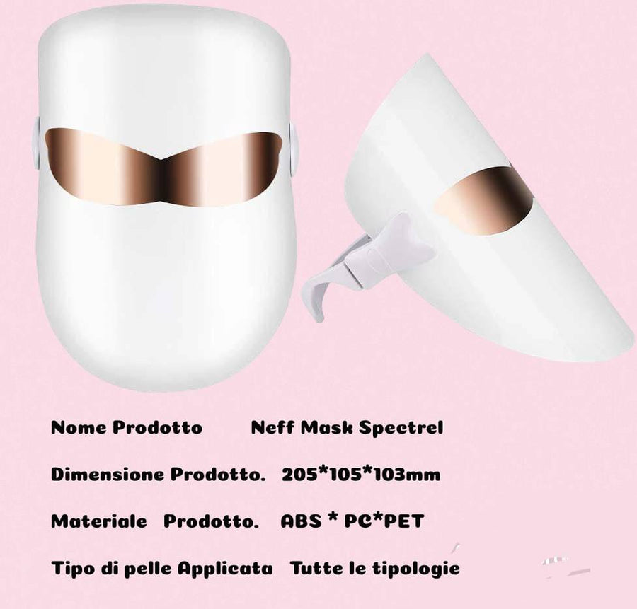 Maschera per terapia della luce del viso con USB a uso domestico NewBeautyCharm