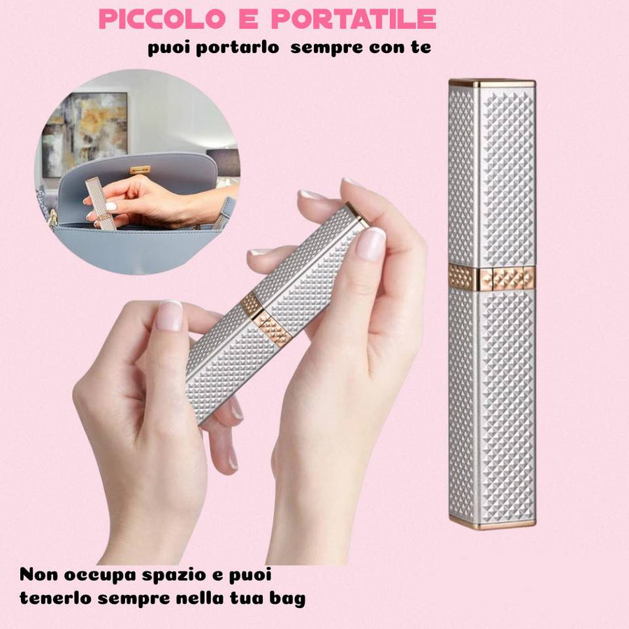 Epilatore 2 in 1 Rasoio Elettrico per Sopracciglia e Viso di Alta Qualità Oro NewBeautyCharm