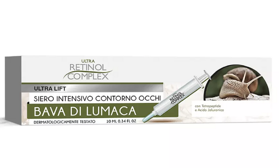 Ultra Retinol Complex siero intensivo occhi bava di lumaca con tetrapeptide e acido ialuronico da 10 ml NewBeautyCharm