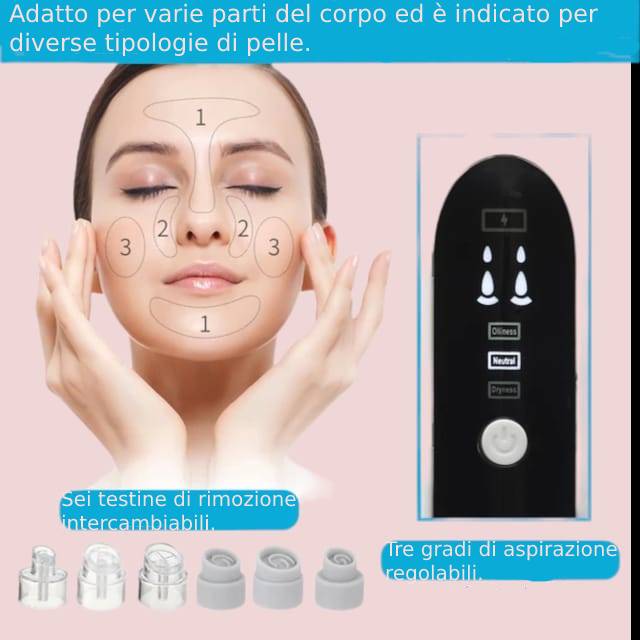 Aspiratore Professionale a bolle per punti neri e imperfezioni del viso Newbeautycharm™