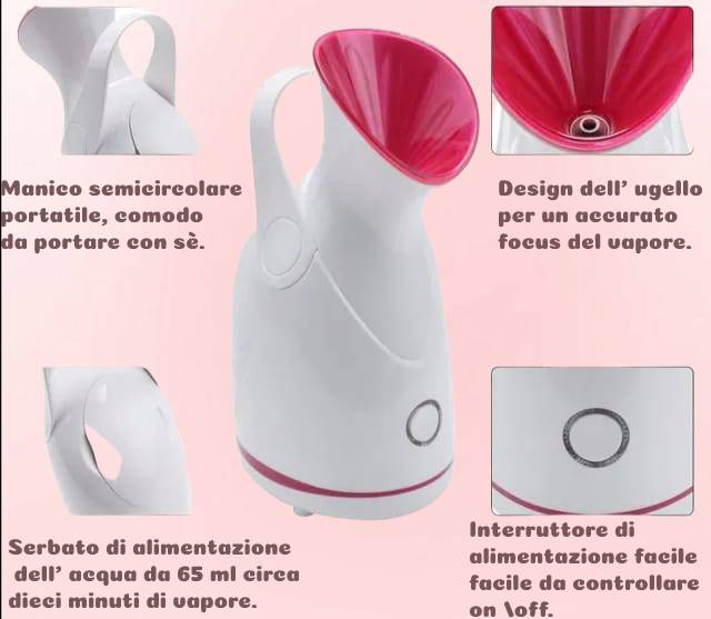 Sauna facciale con sistema  ionico NewBeautyCharm